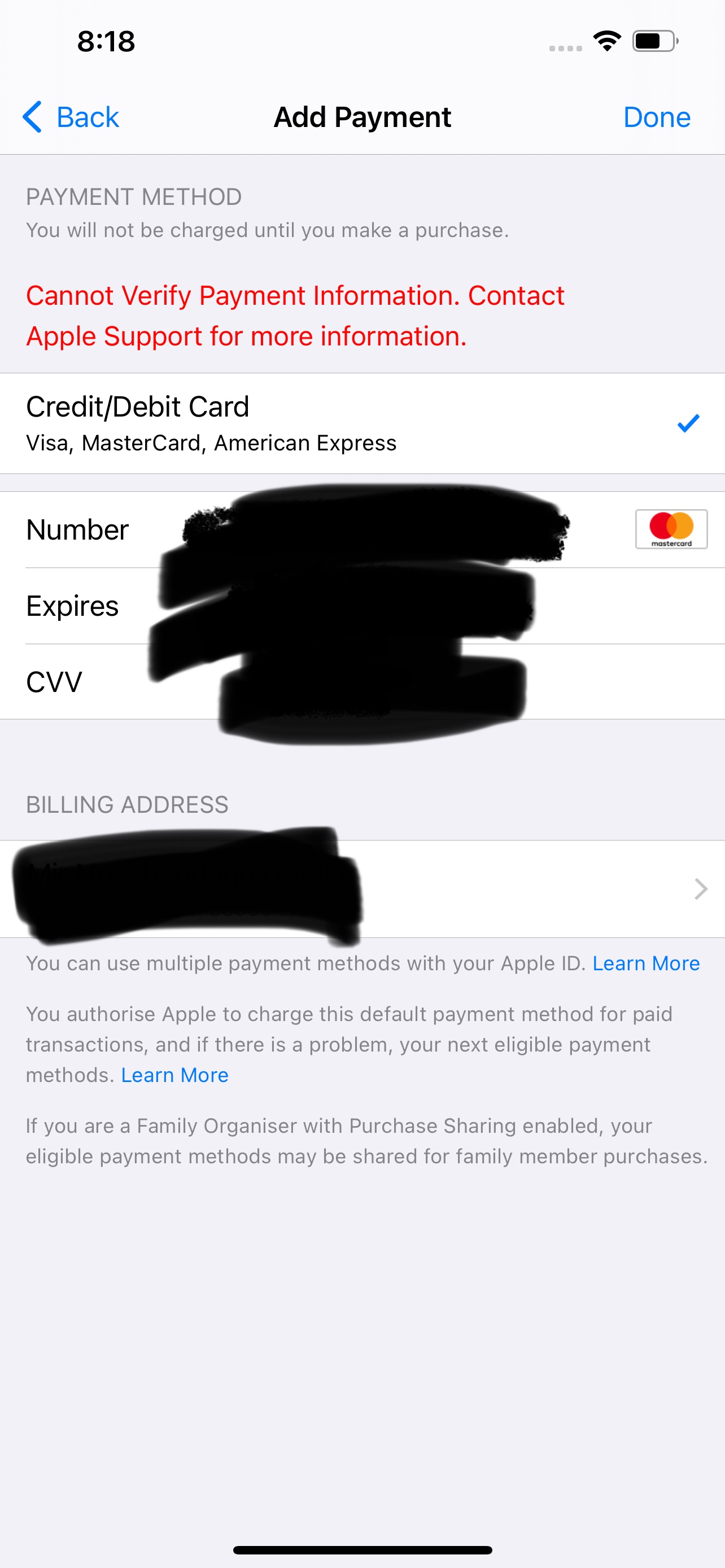 Why does my debit card keep on declining … Apple Community