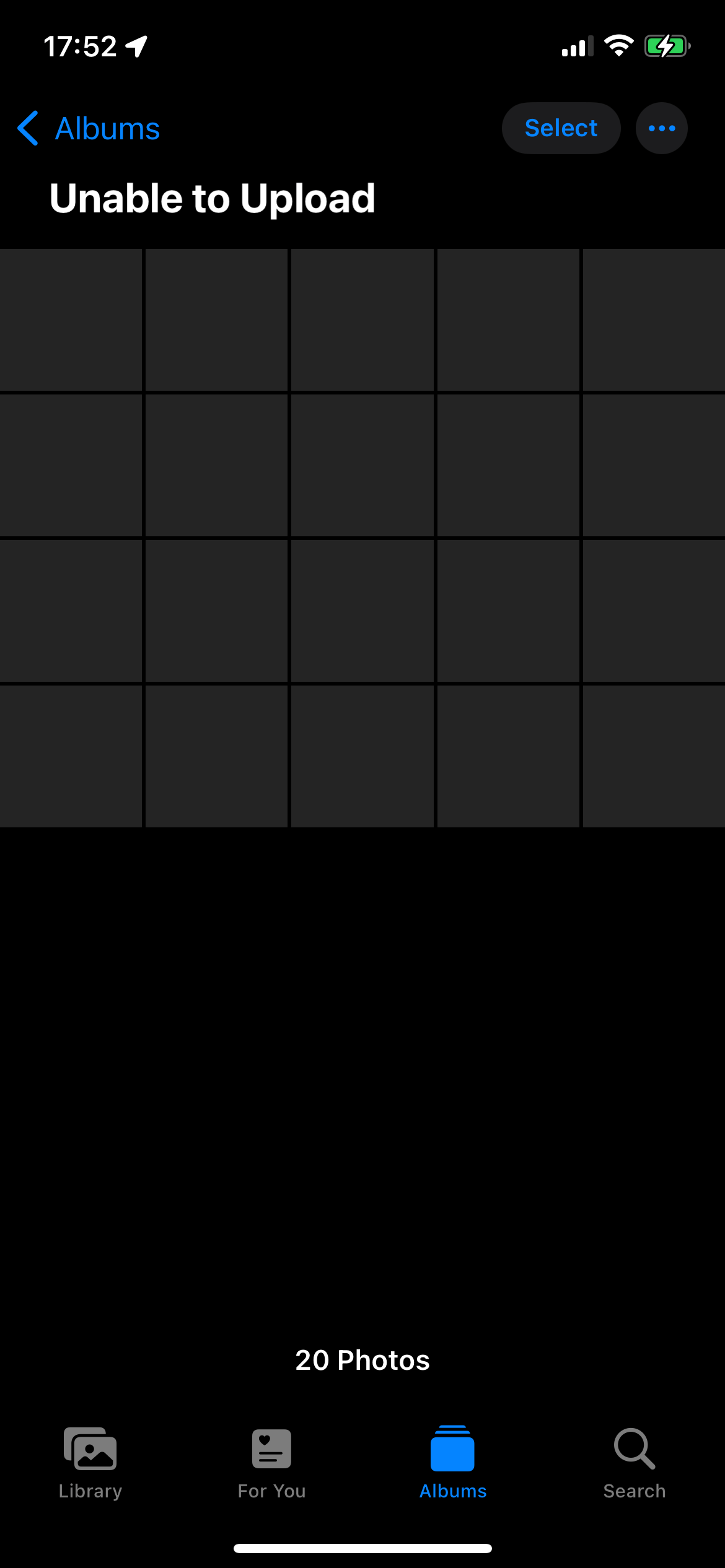 Unable to Upload Album has “Blank” Photos Apple Community