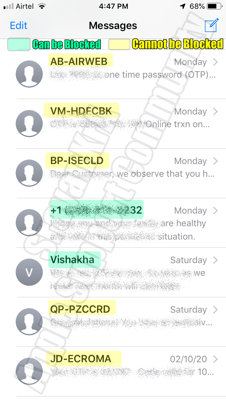 Still receiving texts from blocked numbers Apple Community