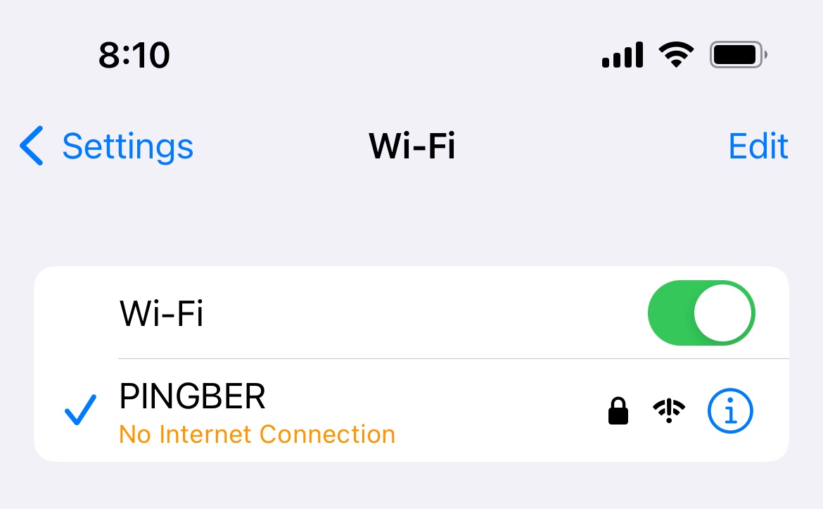 iPad shows wireless connections, but says… Apple Community