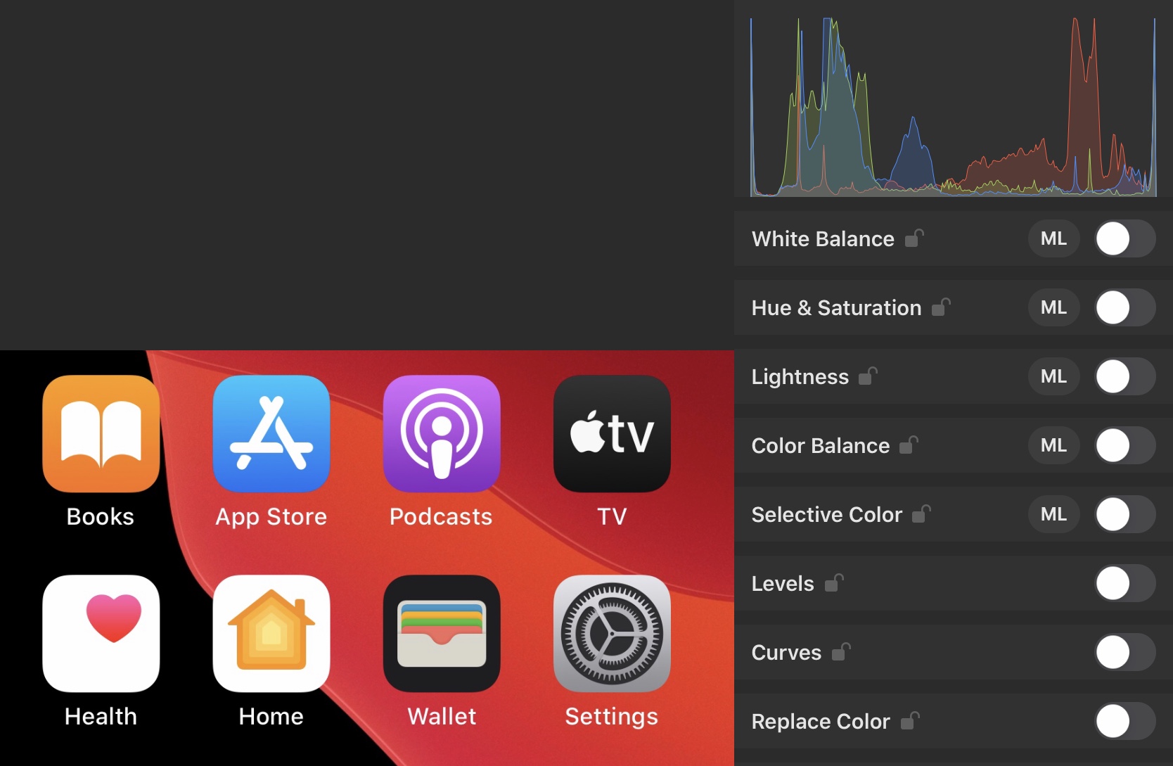 iPhone homescreen washout colors Apple Community