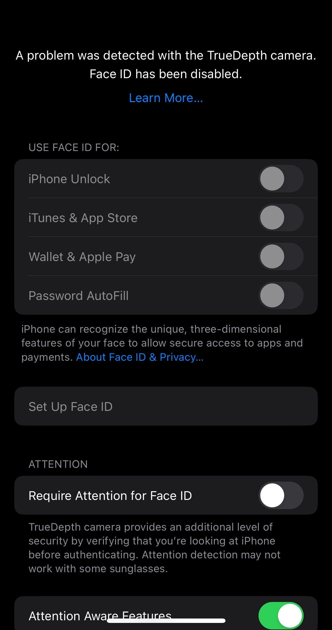 My Face ID not working Apple Community