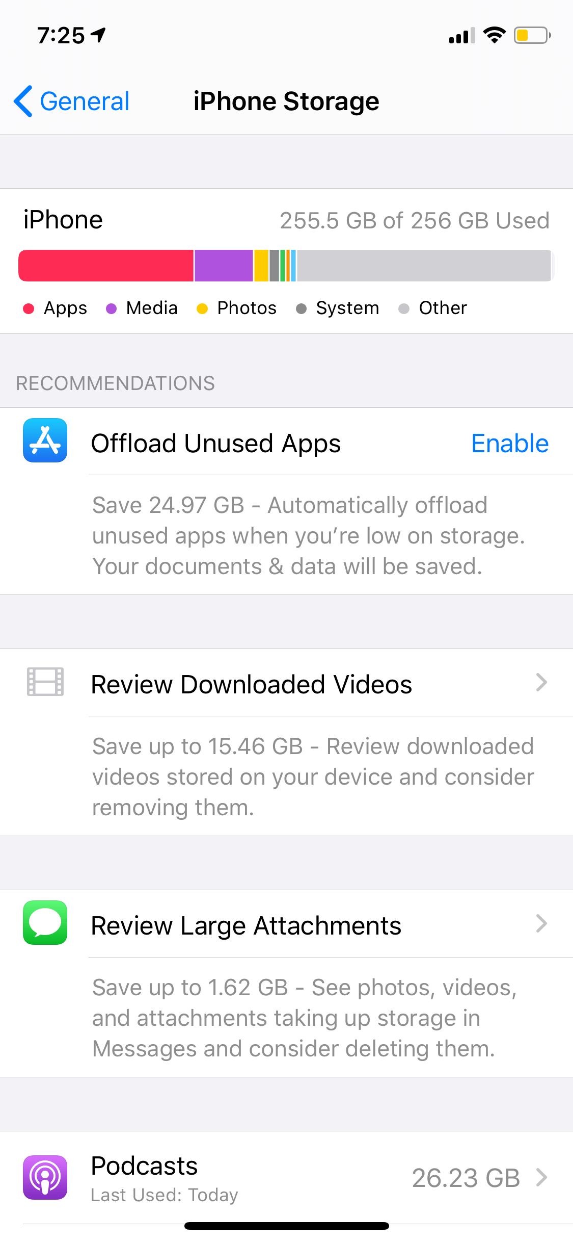 iPhone "other" storage >100GB Apple Community