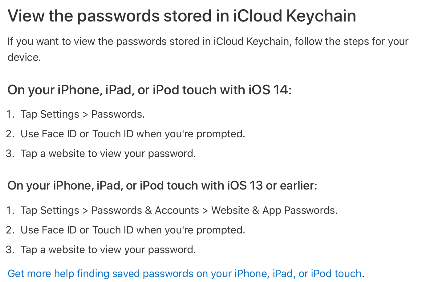 Where are passwords stored on the iphone … Apple Community