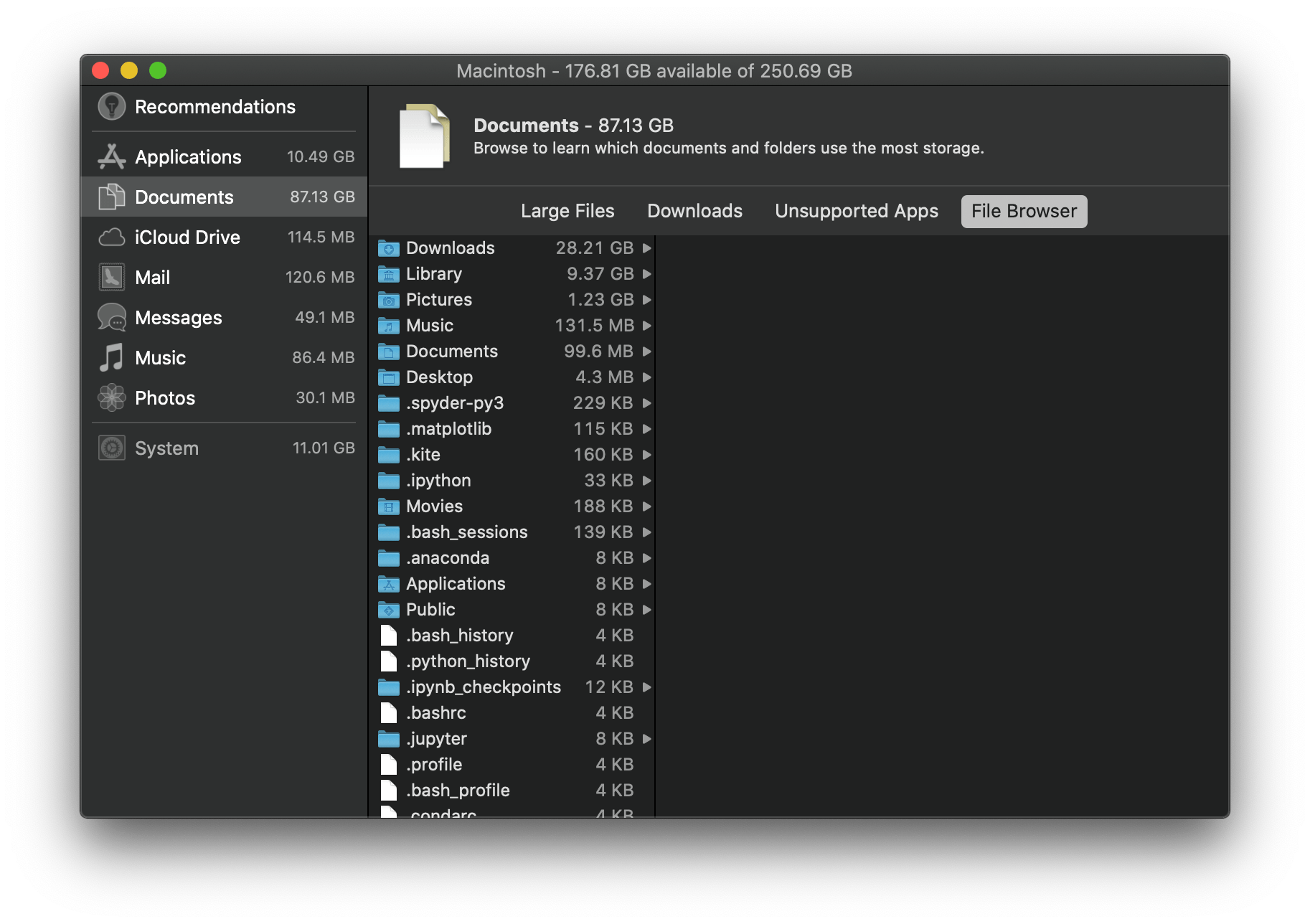 My Mac's storage management app is showin… Apple Community