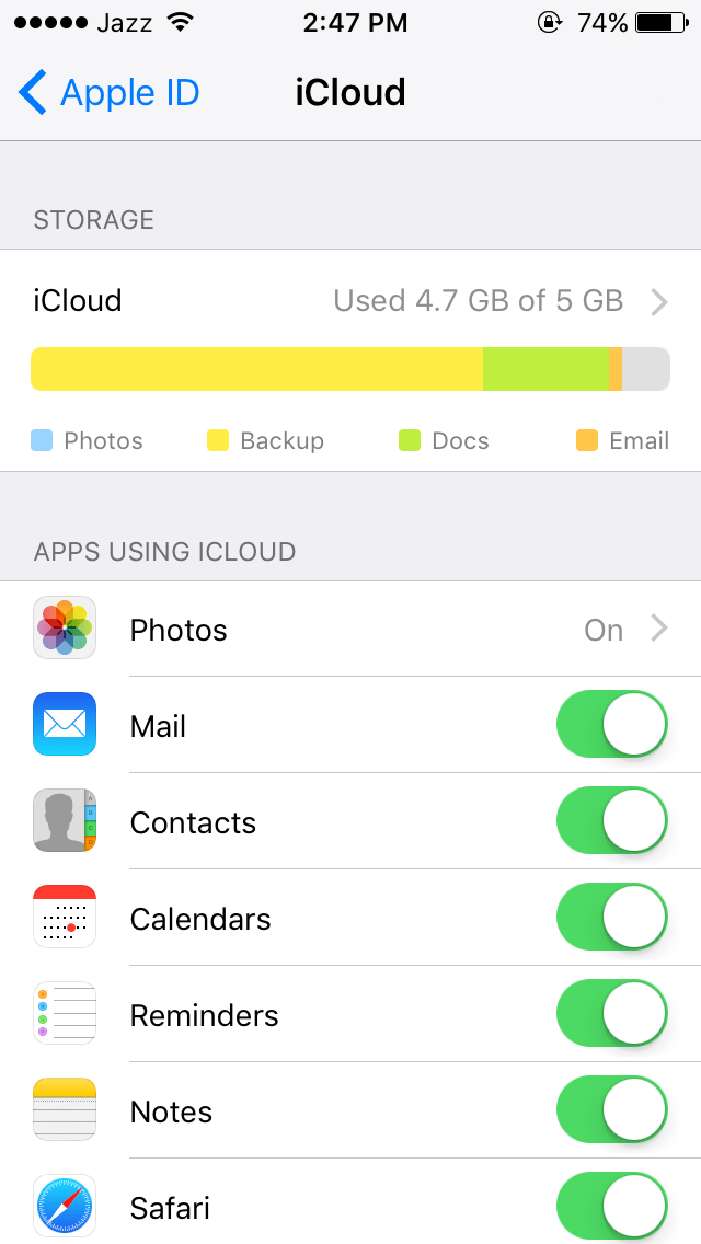 iCloud backup full Apple Community