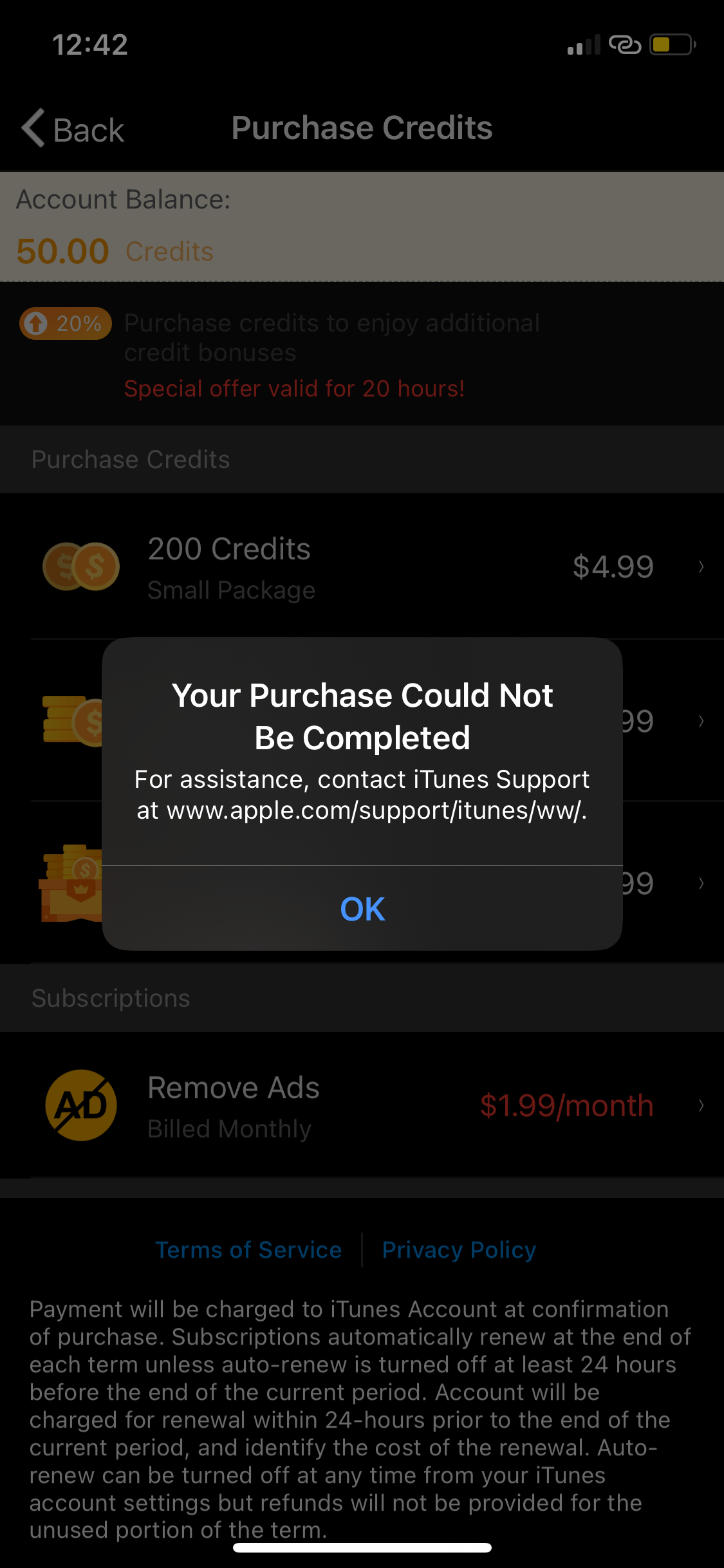 in app purchase Apple Community