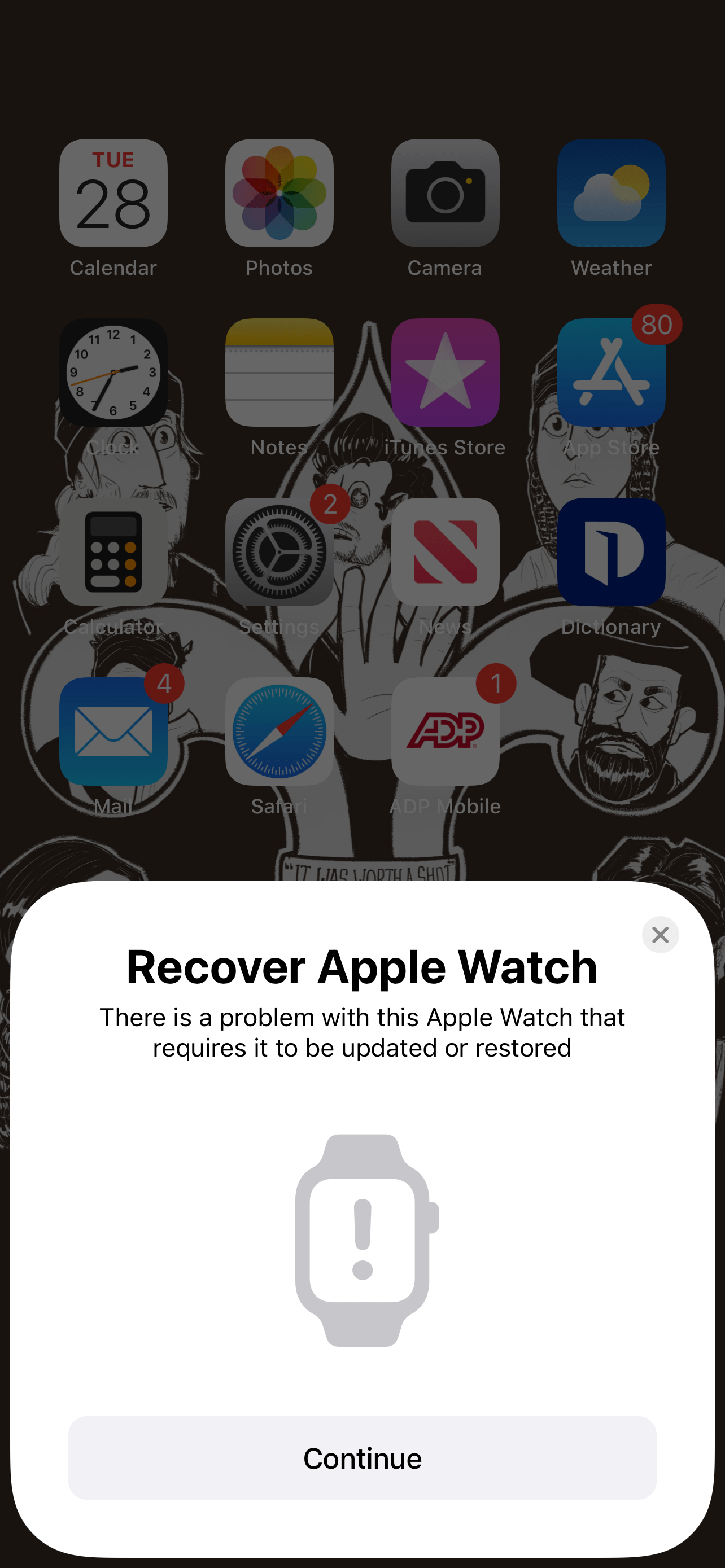 "Recover Apple Watch" on an iPhone, and h… Apple Community