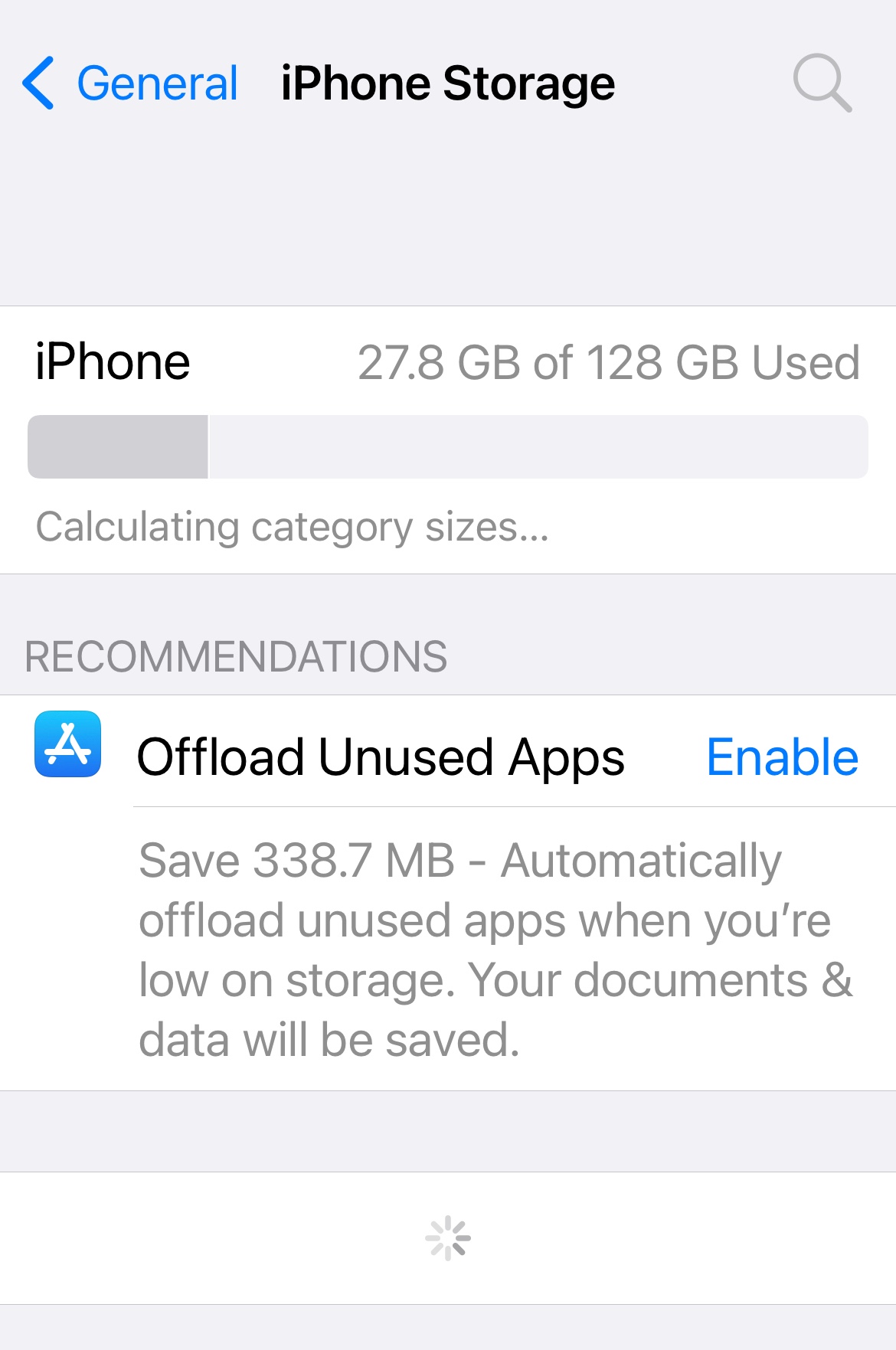 iPhone storage says zero KB used Apple Community