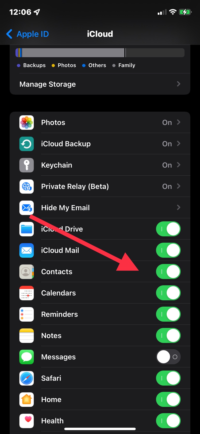 contacts on iphone not stored in icloud Apple Community