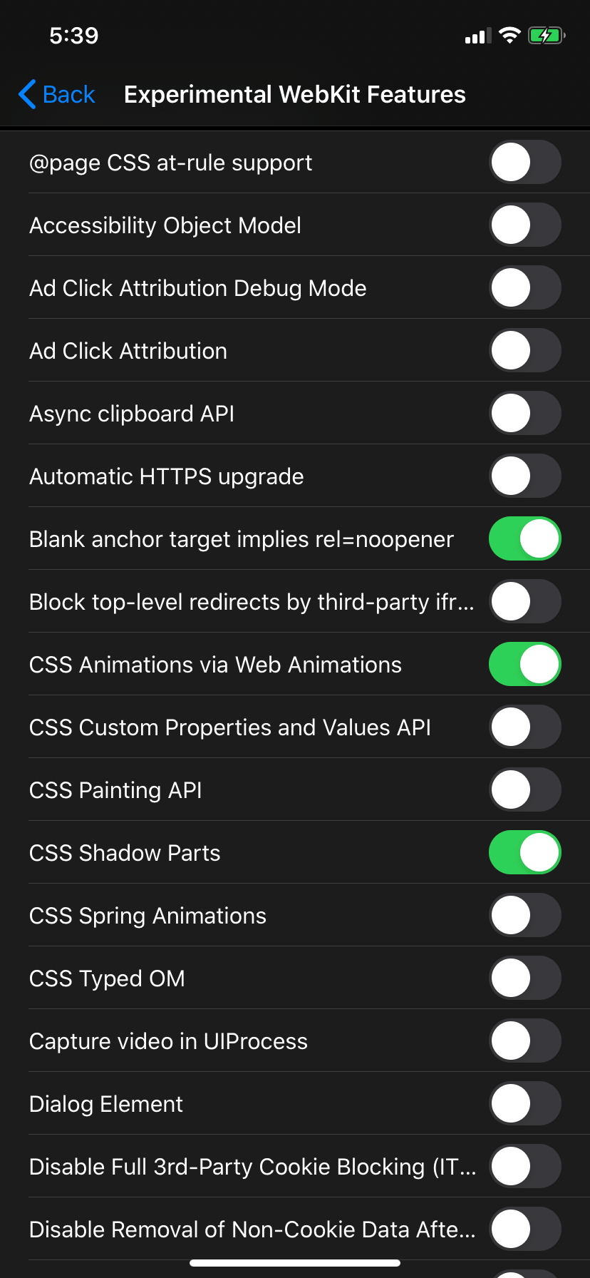 I need help with setting my WebKit experi… Apple Community