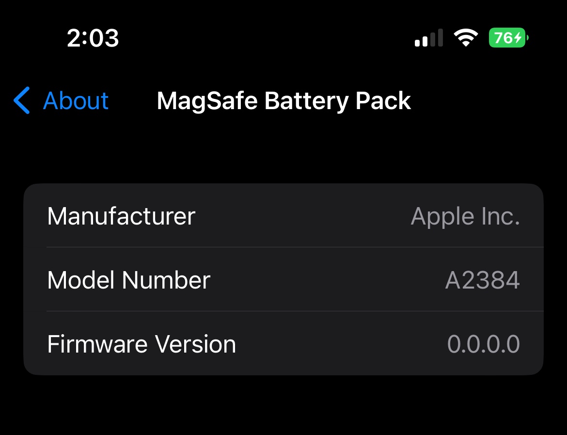 How did MagSafe Battery Pack firmware ver… Apple Community