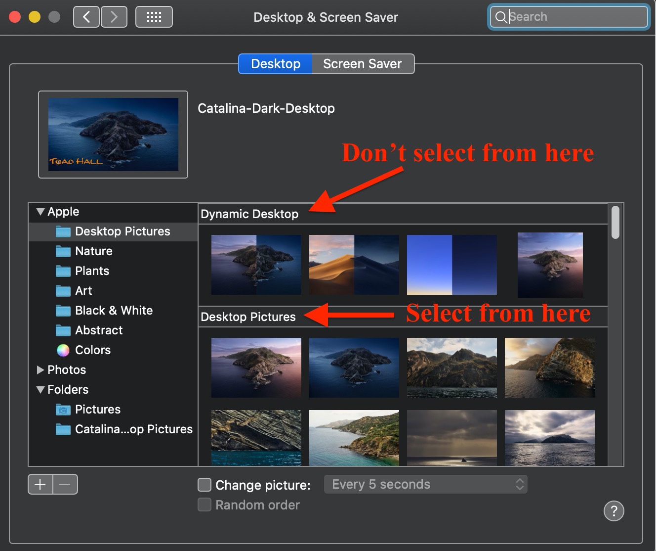 Desktop wallpaper keeps changing back to … Apple Community
