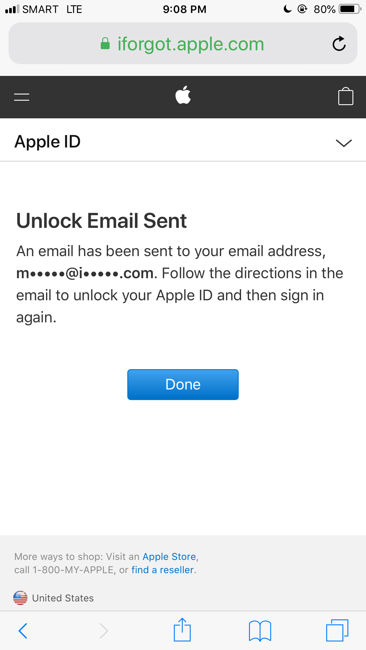 Unlock email for Apple ID is also the loc… Apple Community