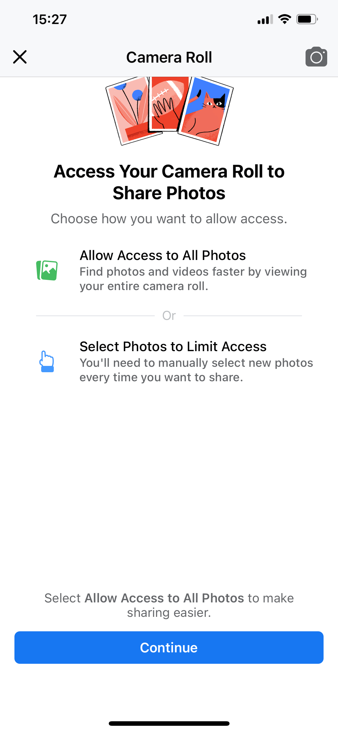 Facebook access to photos Apple Community