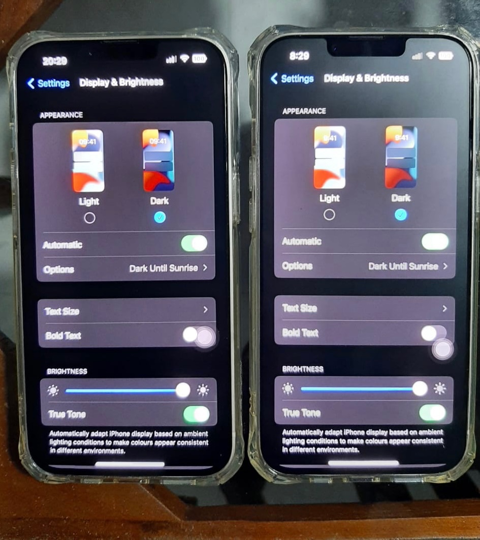 Lower Display brightness and yellowish ap… Apple Community