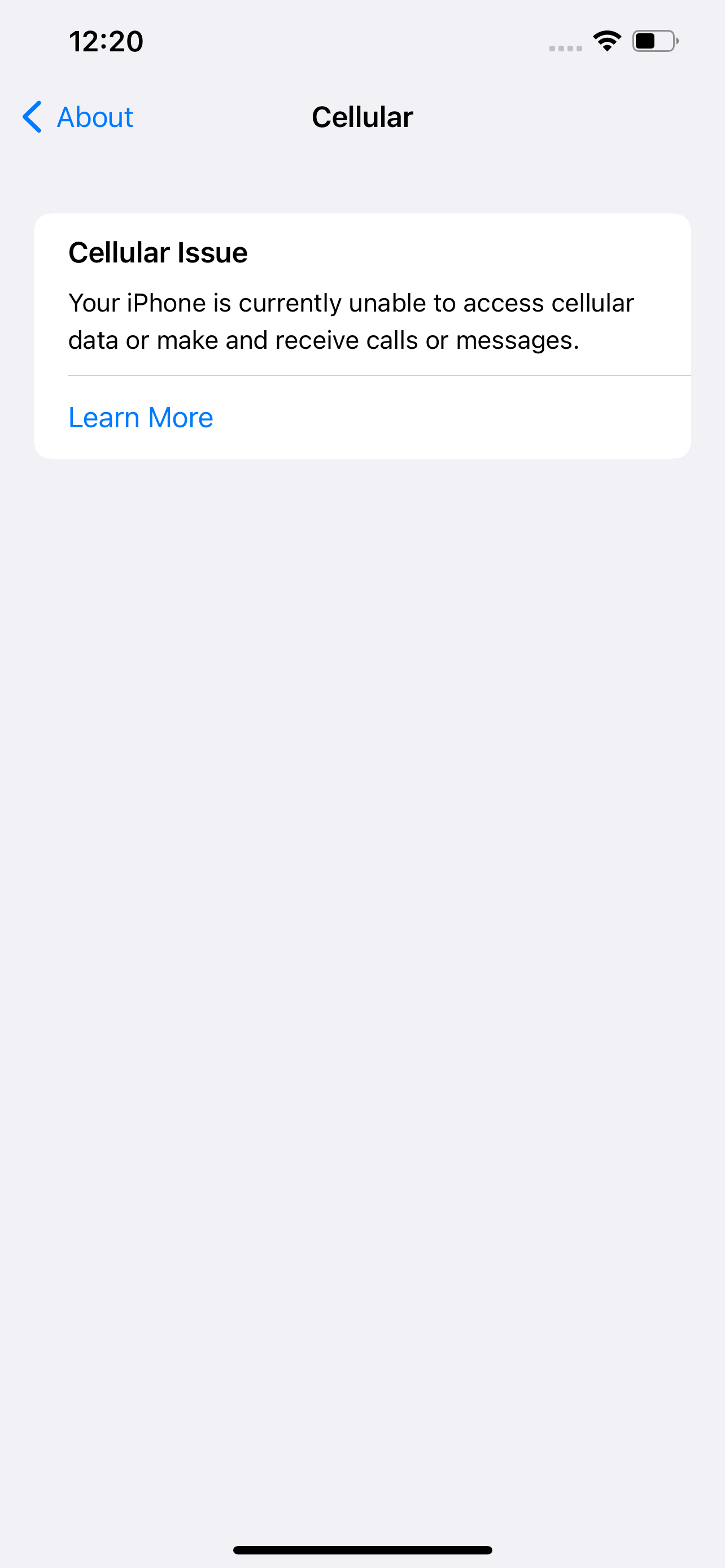 "Cellular Issue" on my iPhone Apple Community
