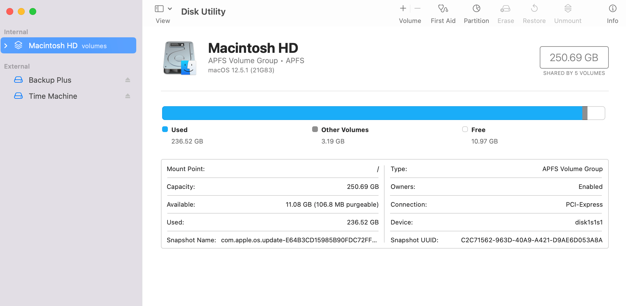 Time Machine snapshots Apple Community