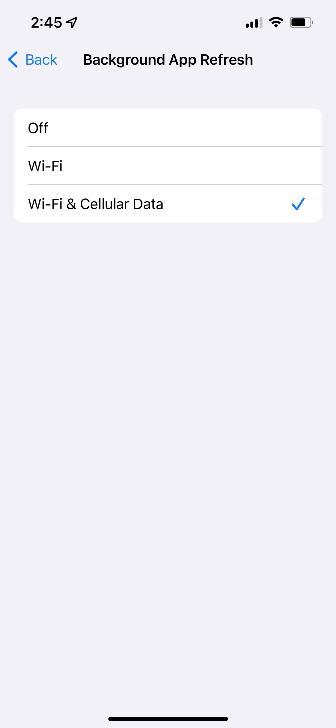 Background refresh app Apple Community