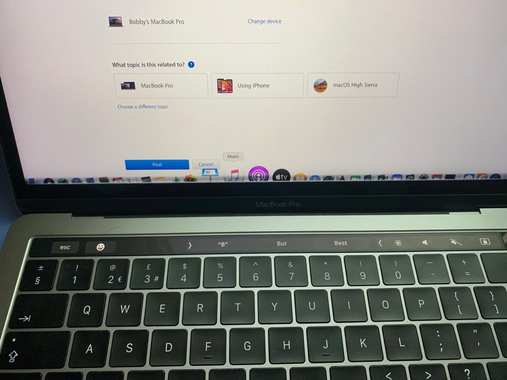 Black horizontal line appeared on the bot… Apple Community