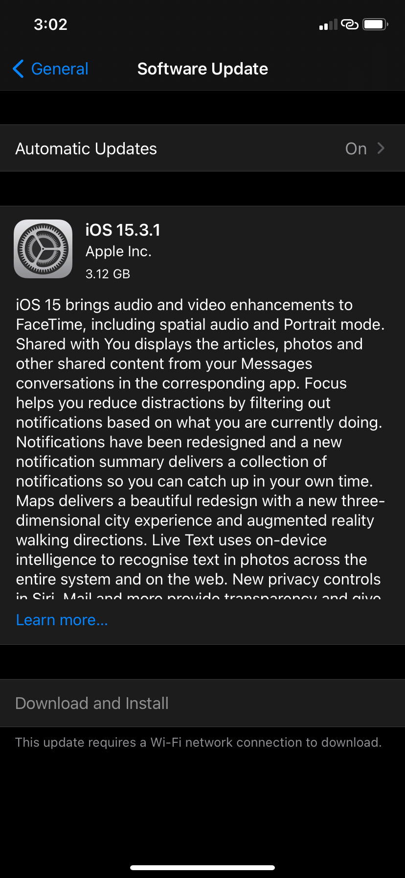 Download and install button is greyed out… Apple Community