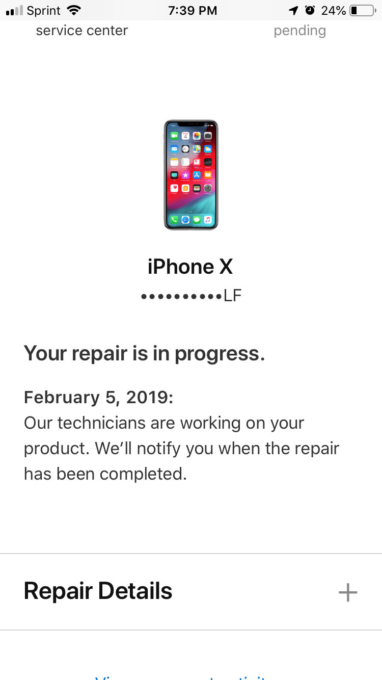 Apple repair status... repair or replacin… Apple Community