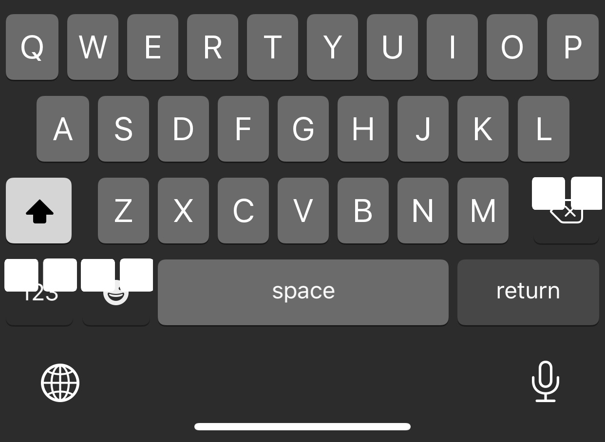 White squares on keyboard Apple Community