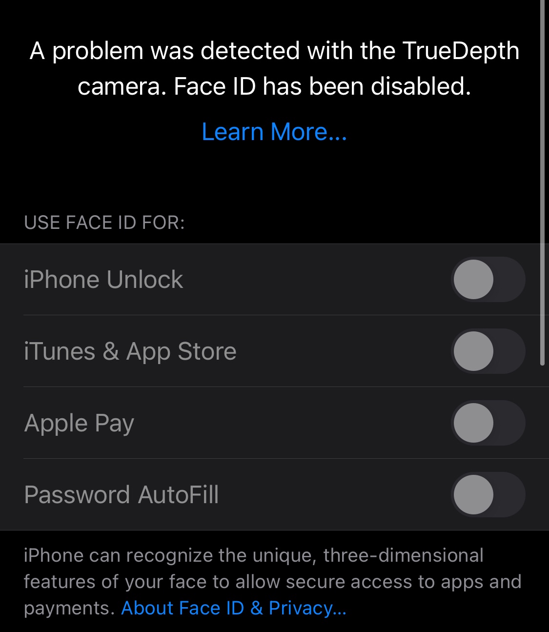 Why My Face ID not working?! Apple Community