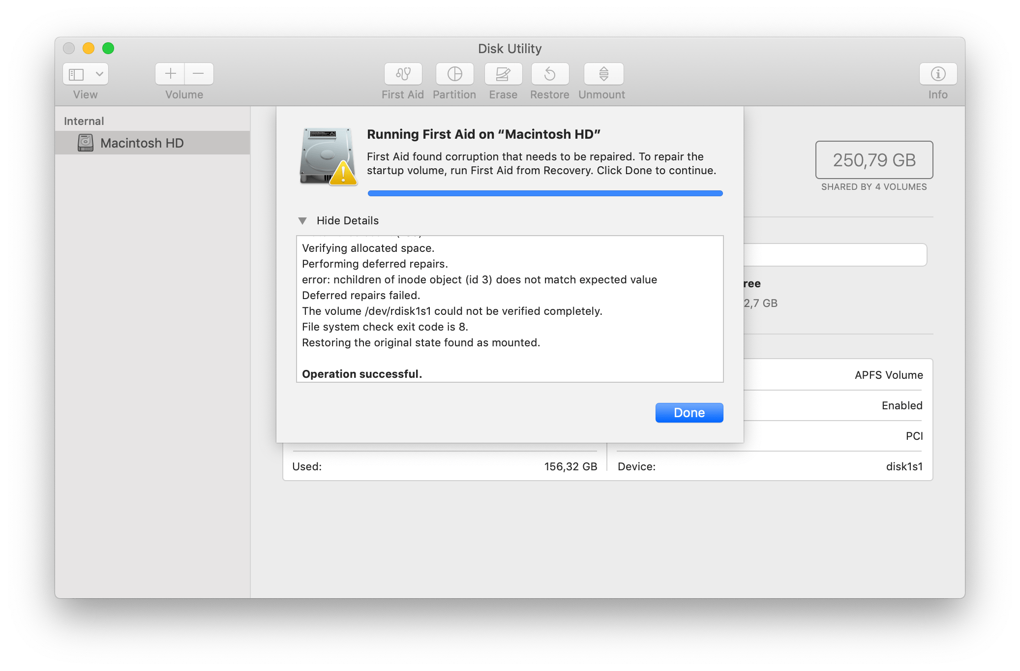 disk utility can't verify Apple Community