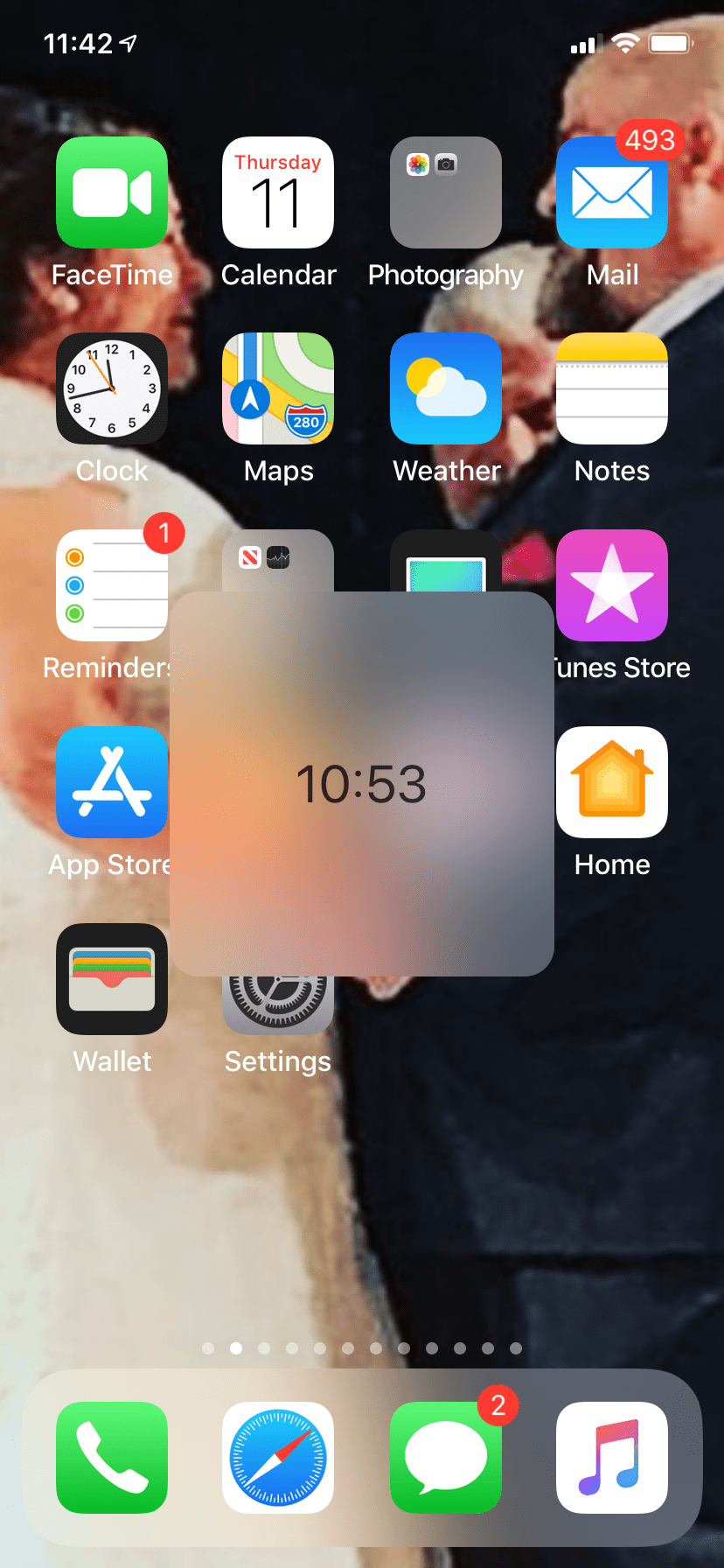 Grey box with time Apple Community