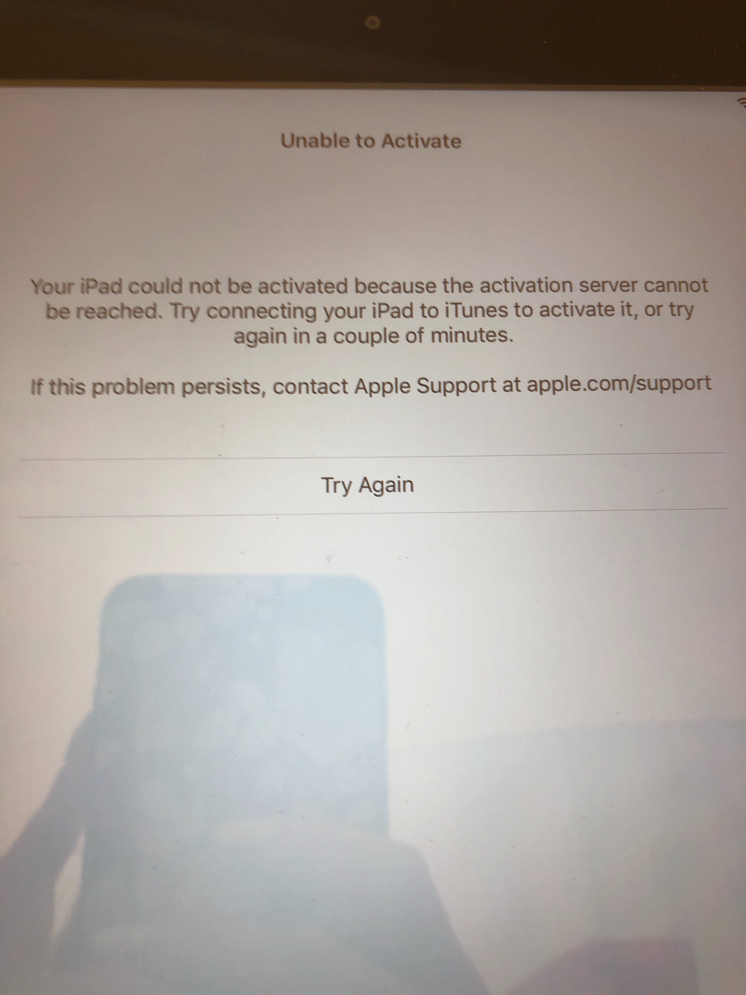 Can’t activate my IPad Apple Community