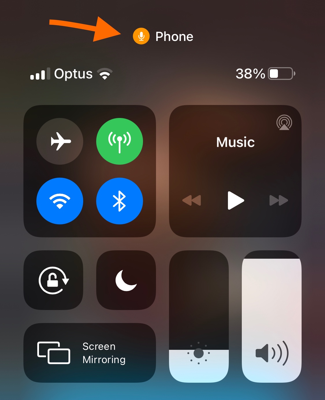 Orange dot won't turn off on iPhone Apple Community