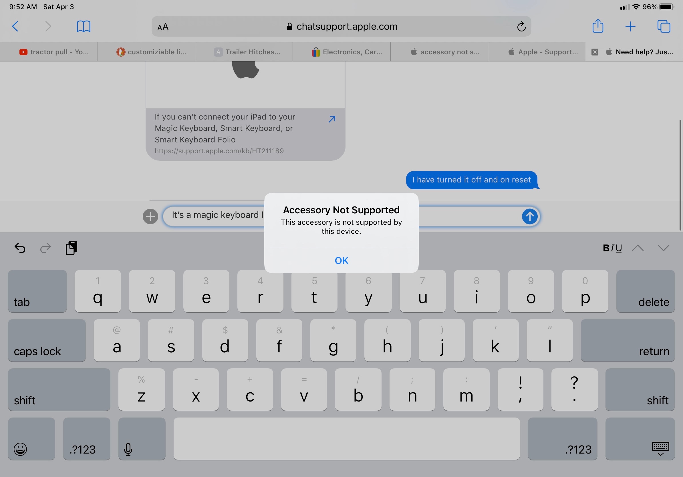 Accessory not supported keeps popping up … Apple Community
