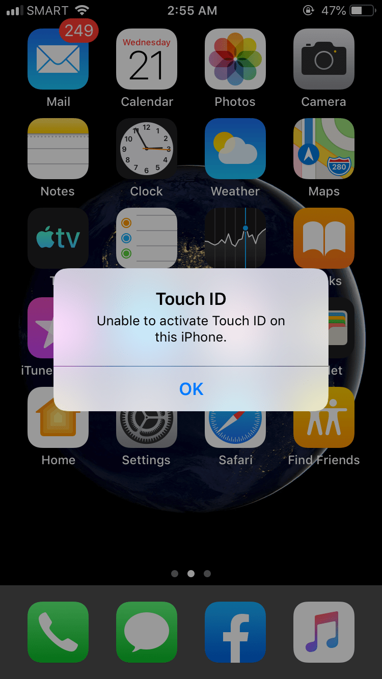 UNABLE TO ACTIVATE TOUCH ID ON IPHONE 6 Apple Community