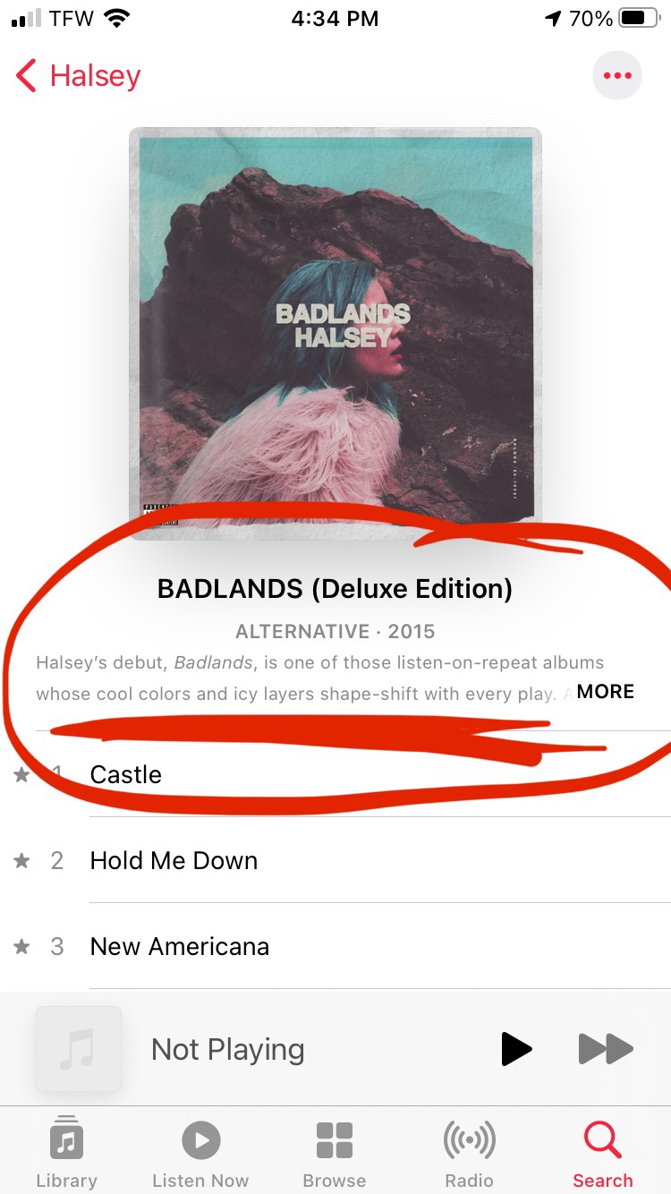 iTunes / Apple Music Album Description Apple Community