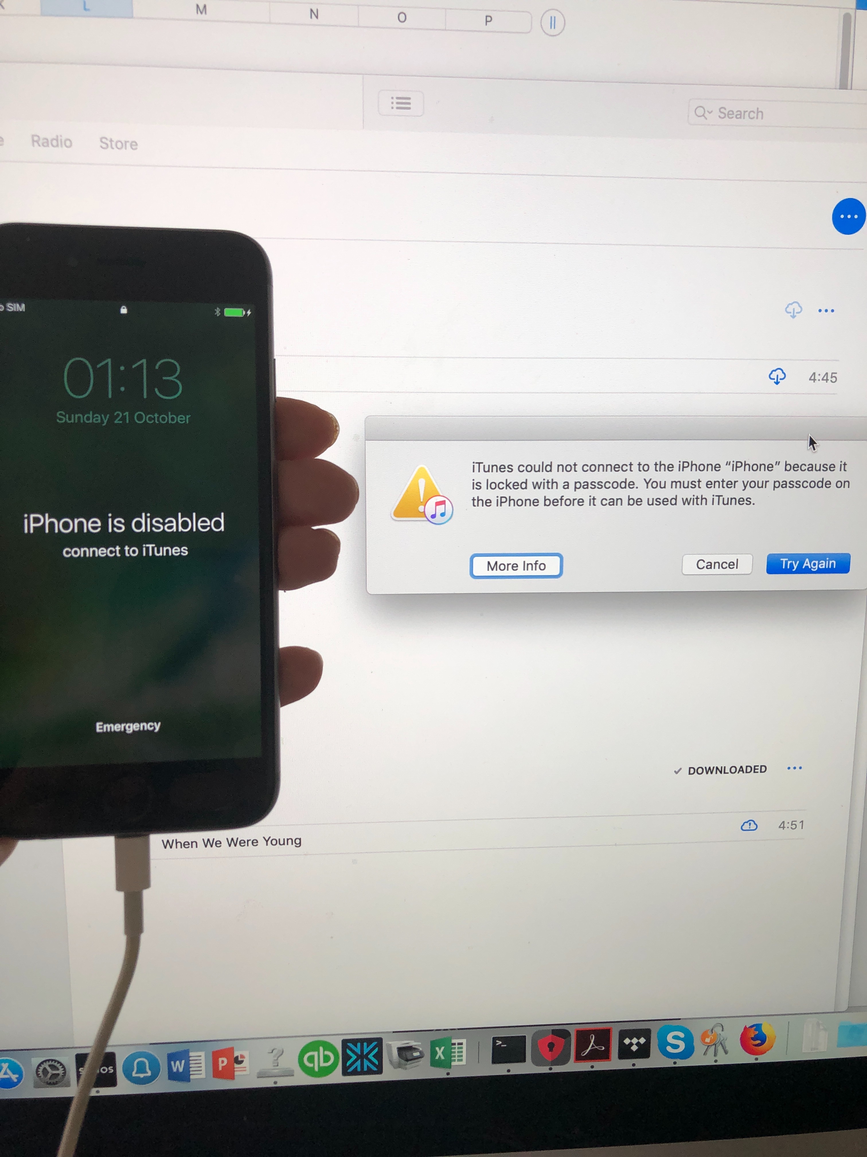 Error Message Iphone Is Disabled Connect To Itunes Collection de Messages