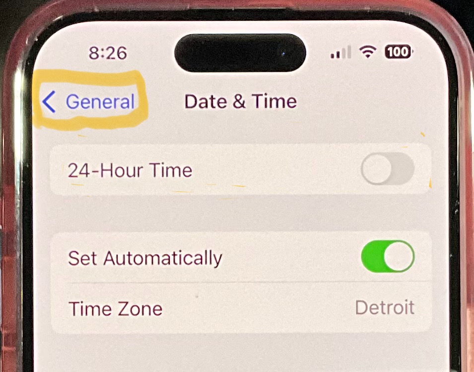 24hour time problem My phone clock does … Apple Community