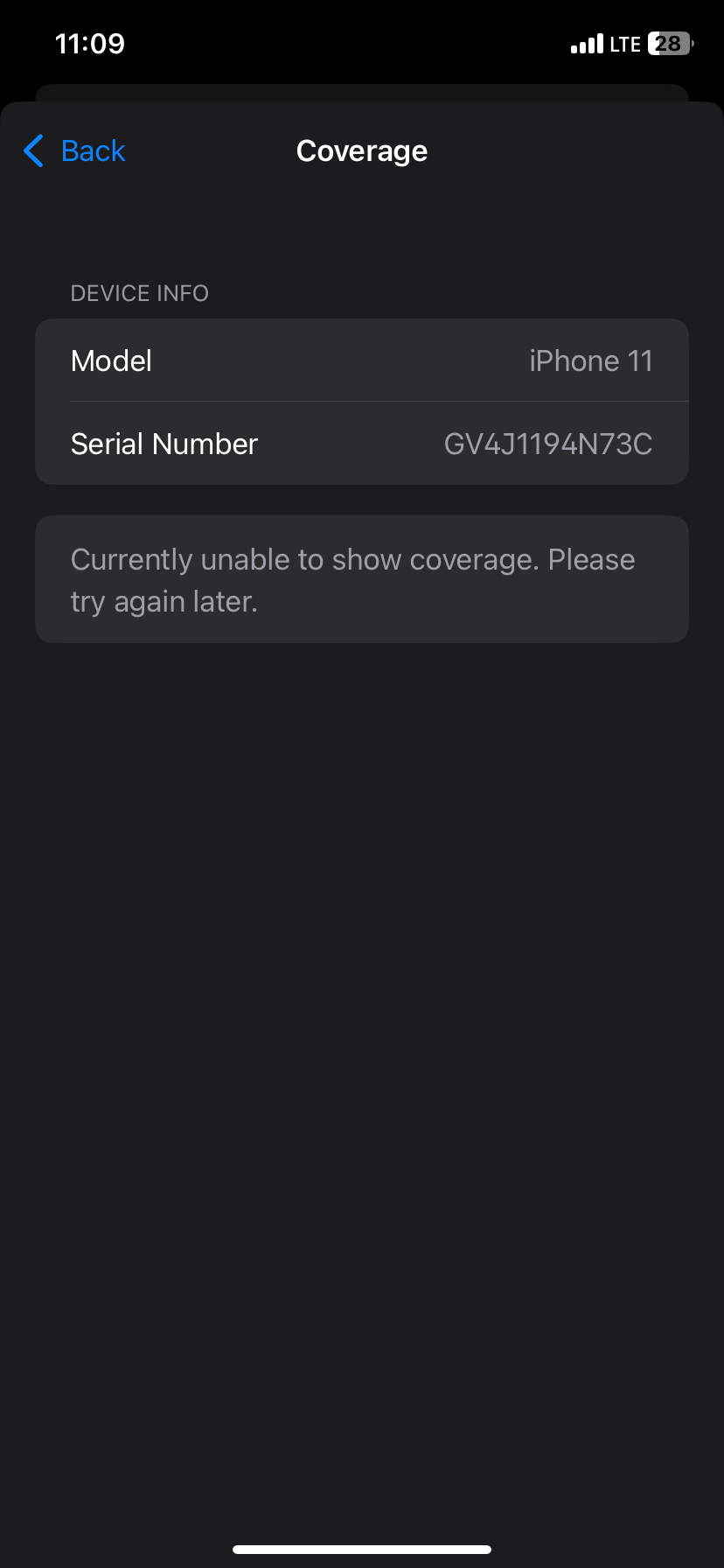 Warranty status not showing in about menu Apple Community