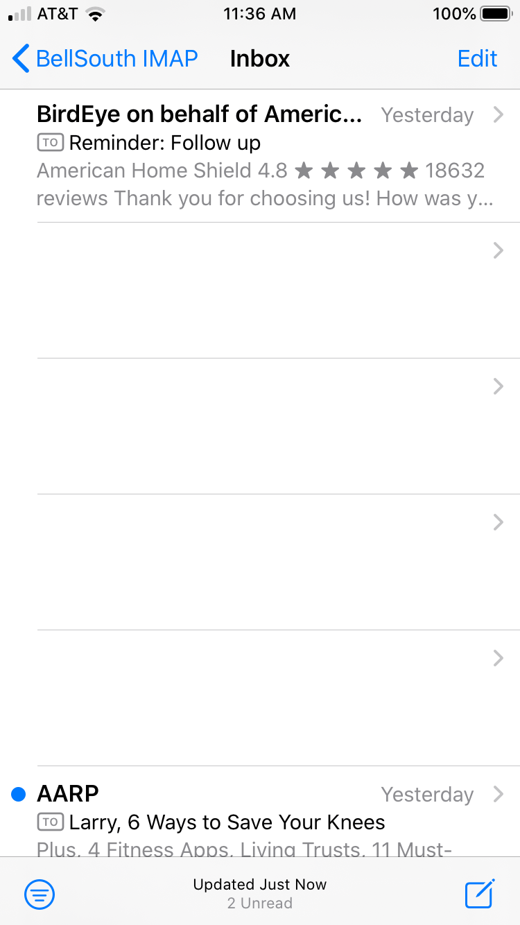 Blank Email Cannot be Deleted Apple Community