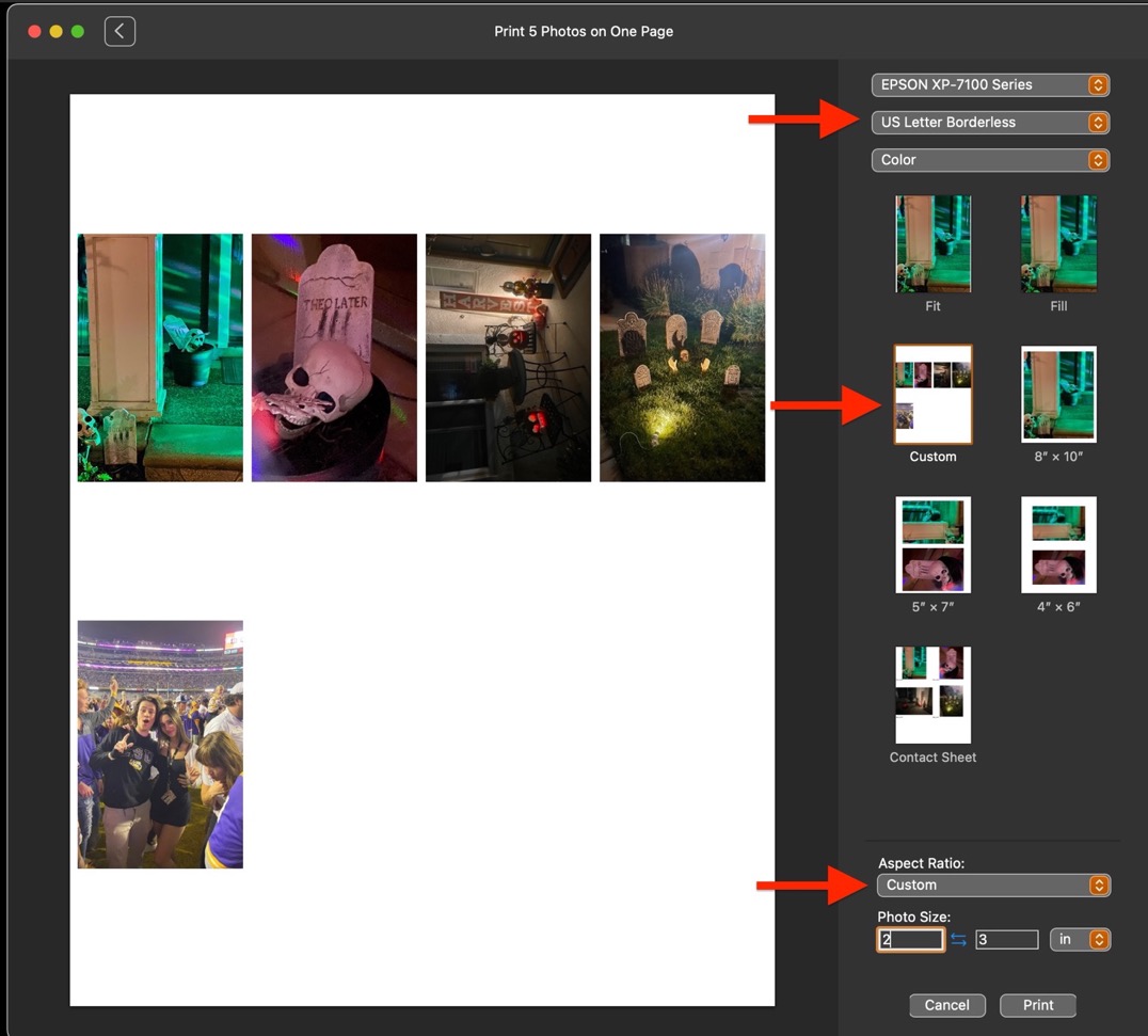 How do you print multiple photos on one p… Apple Community