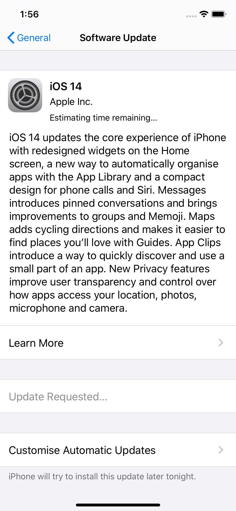iOS 14 update It’s been 3 days still upda… Apple Community
