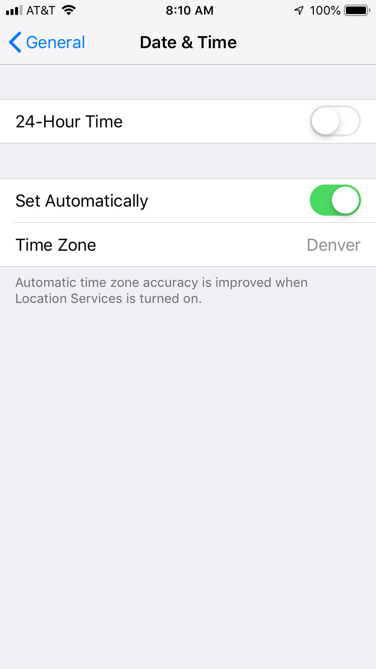 Phoenix Time Zone Apple Community