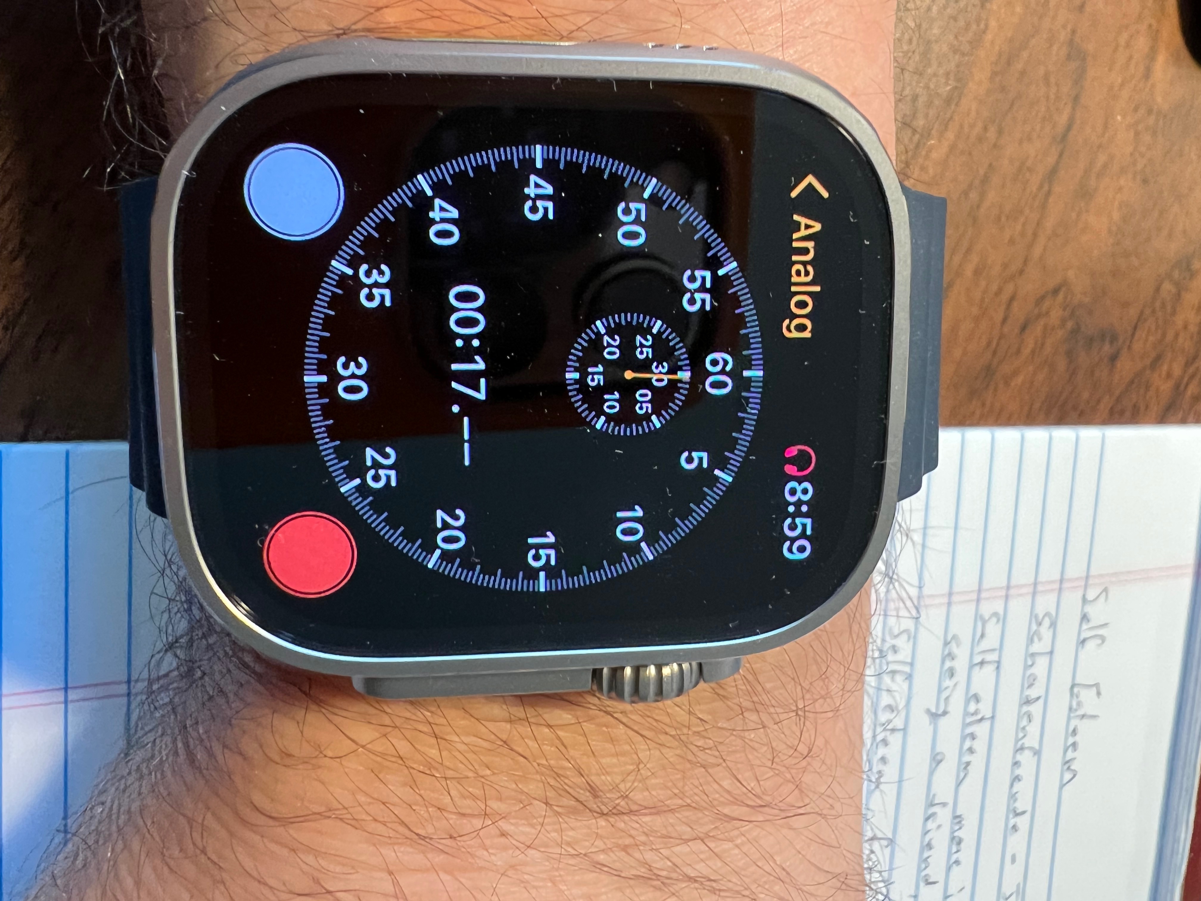 Lines on stopwatch (42 ) why?! Apple Community