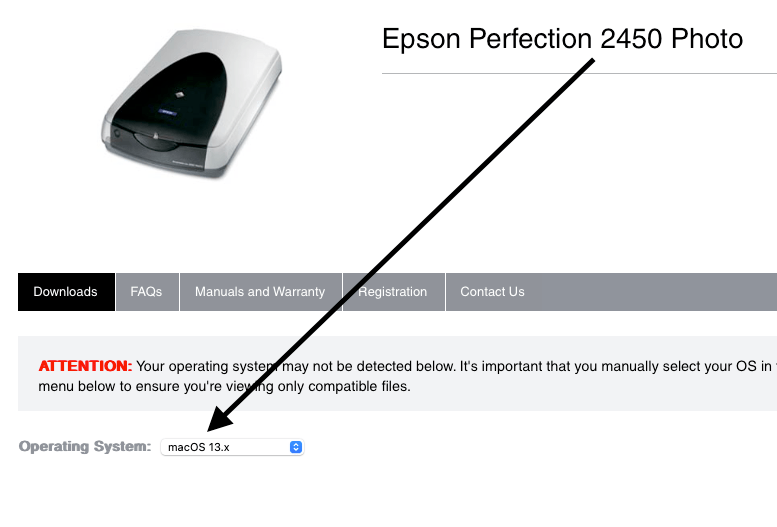 Epson scanner not working with Ventura Apple Community