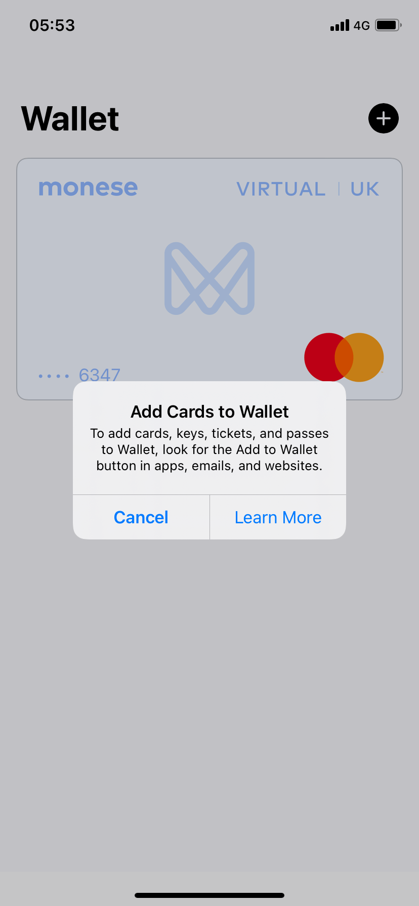 Why can’t I add another card to my wallet… Apple Community