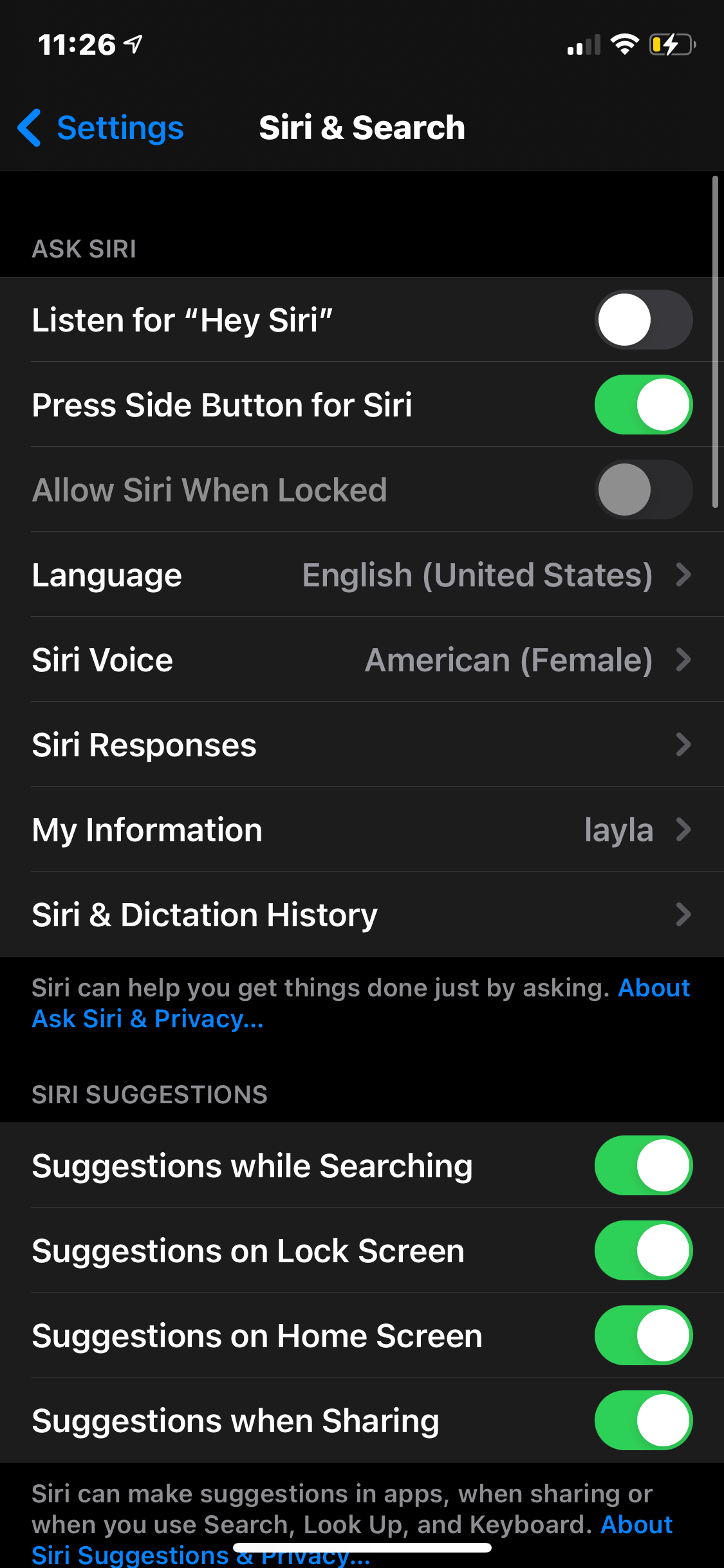 My allow siri when locked his disabled an… Apple Community