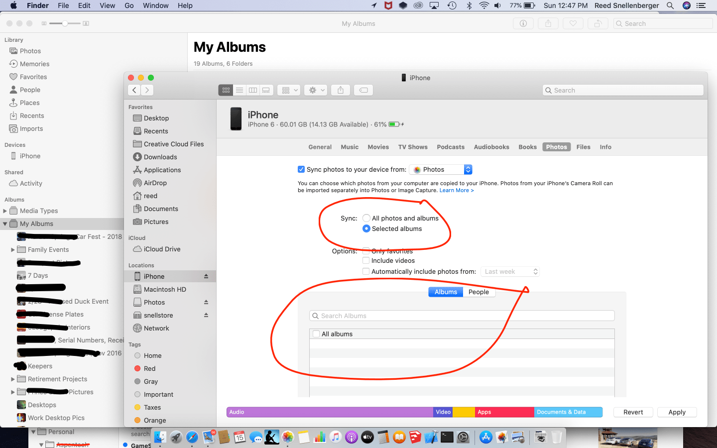 Photos albums aren't shown in Finder when… Apple Community