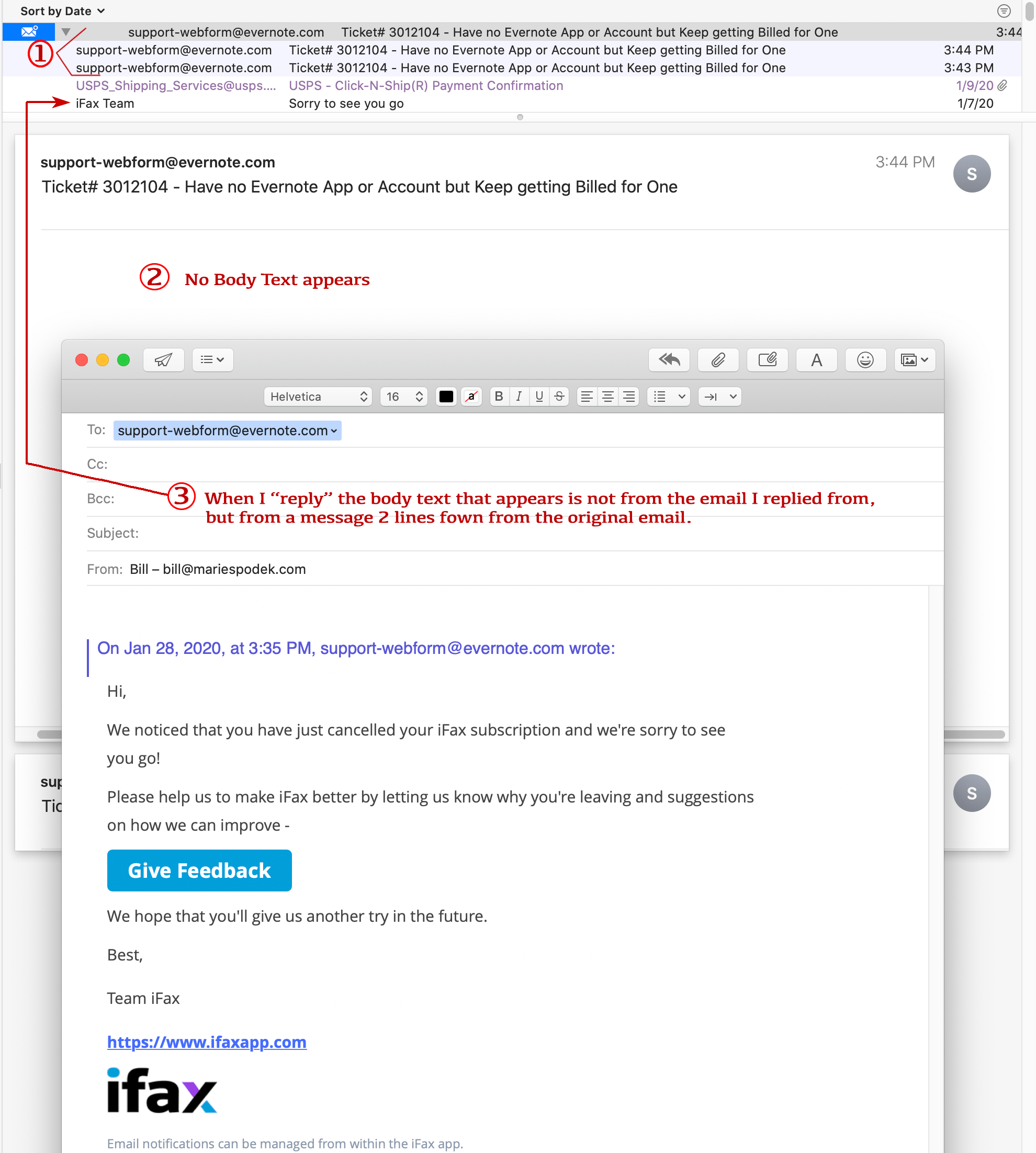 Mail message bodies disappearing after mi… Apple Community