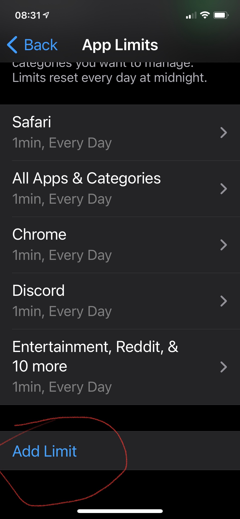 Always allowed Chrome for downtime Apple Community