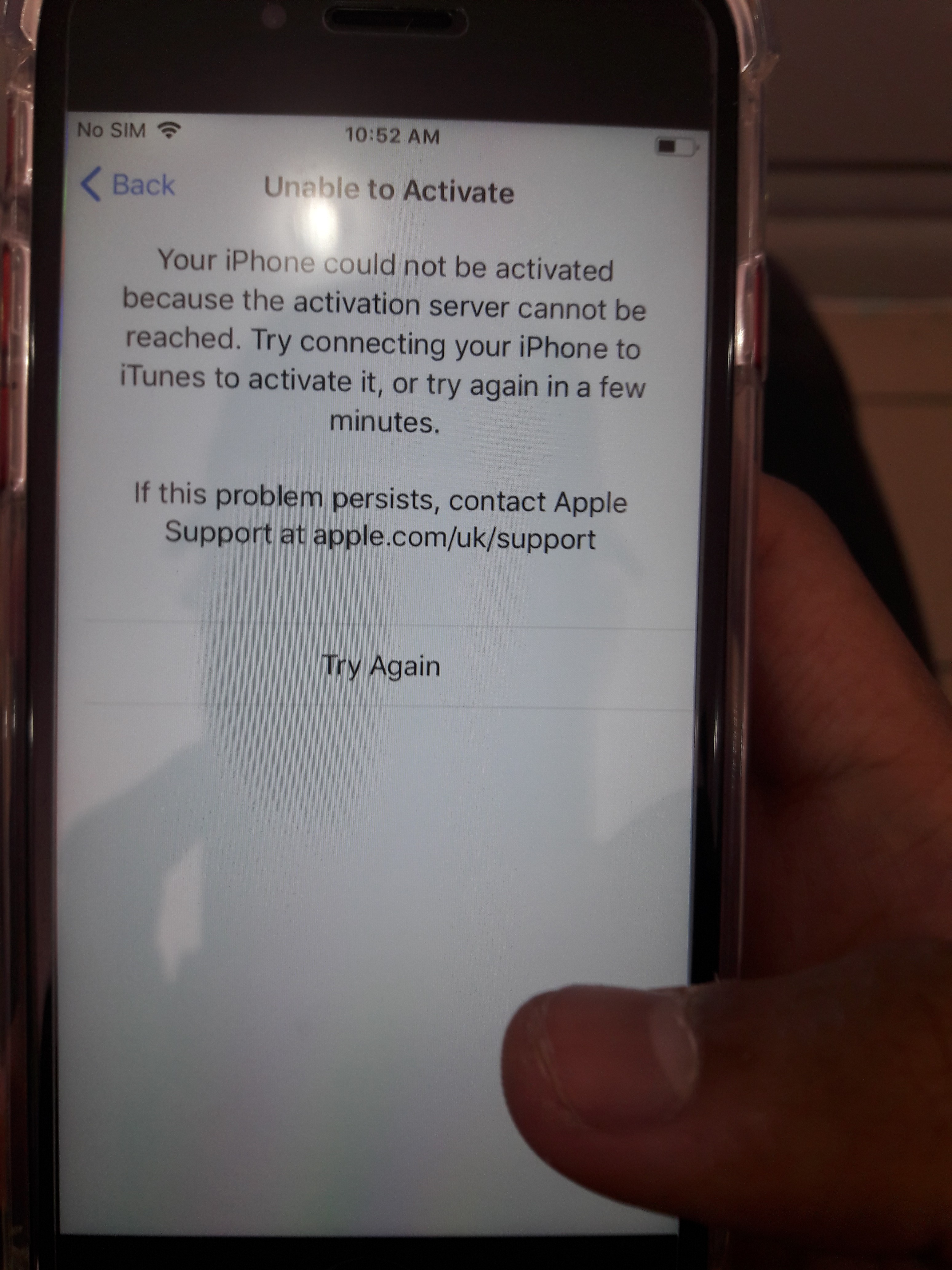 Activation error Apple Community